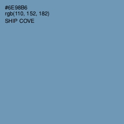 #6E98B6 - Ship Cove Color Image